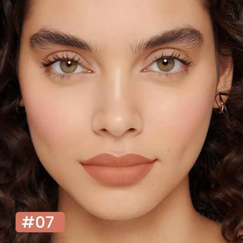 Modern Classic Lip Liner, 12 Colors Lip Liner Pigmented Vegan Matte, Lasting Finish Lip Liner, Luxurious Creamy Long Lasting Lip Liner, Prevents Feathering and Fading, (07)