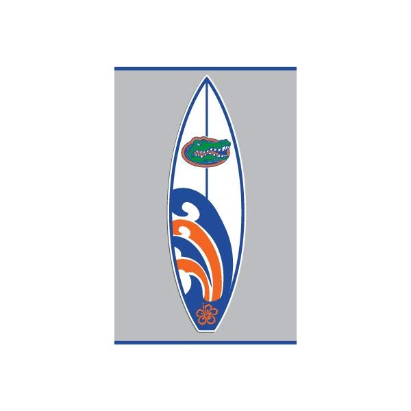 Florida Gators Set of 2 GATOR HEAD SURFBOARDS 4" Vinyl Decal UF Car Truck Window Sticker