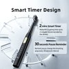 XFU Sonic Toothbrushes for Adults and Kids, 3 Brush Heads, with 5 Modes and IPX7 Waterproof, Battery Electric Toothbrush Build in 2 Mins Timer 40,000 VPM XF-11 Black