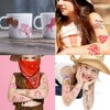 CHARLENT Cowgirl Temporary Tattoos for Kids Party Supplies - Western Cowgirl Temporary Tattoos for Girls Birthday Party Favors Goodie Bag Fillers