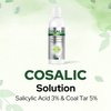 Cosalic Coal Tar and Salicylic Acid Solution/with Salicylic Acid for Dry Scalp Itch Relief Dandruff Free Shampoo/for Psoriasis & Seborrheic Dermatitis - Instant Result - 6.76 Fl Oz (Pack of 1)