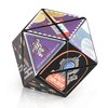 Magic Cube 2 in 1 Set Puzzle Brain Teasers Toy Geometric Brain Teaser Puzzles Geometry 3D Logic IQ Games Puzzle Cubes for Kids and Adults (Space)