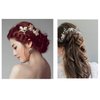 inSowni 28 Pack Wedding Bridal Gold Metal Leaf Hair Side Combs+U Shaped Pearl Rhinestone Fancy Hair Pins Clips Flower Golden Prom Formal Hair Pieces Updo Accessories for Women Girls Brides Bridesmaids