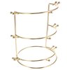 PRETYZOOM 3-tier Crown Display Stand, Tiara Headband Display Rack, Metal Crown Headband Hair Accessory Organizer Holder for Women Girls