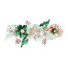 1Pc Green Flower Women Rhinestone Flower Butterfly Hairpin Hair Clip Barrette Ponytail Holder Glitter Crystal Elegant Gifts Hair Clips Green Flower Clips and Barrettes Hair Clips