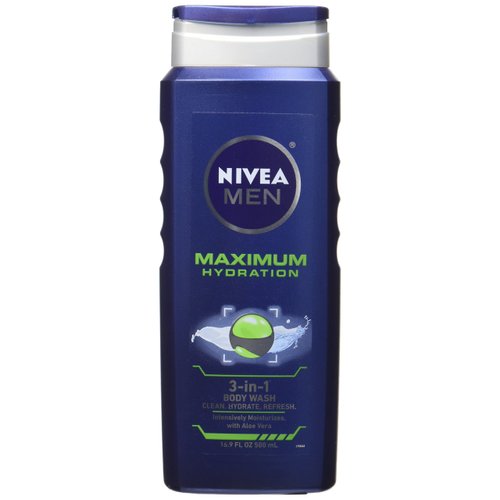 Nivea For Men Maximum Hydration 3-in-1 Body Wash - 16.9 oz