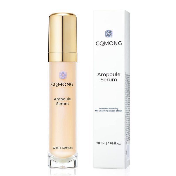 CQMONG Ampoule Serum for hydrating, nourishing, wrinkles, freckles, blemishes, dark circles | Hyaluronic Acid, Vitamin C, Collagen, Peptide, 7 Amino Acids, Adenosine | Korean Facial Skincare