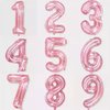 Azinoo Pink 1 Balloon Number Balloons Jumbo Giant Happy 1st Birthday Party Decorations Foil Party Supplies 40 inch