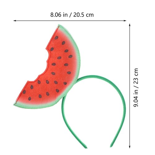 SEWACC Summer Watermelon Headband,Watermelon Design Headbands Hair Accessories Hair Hoops Head Boppers for Kids Women Costume Accessories Sunmmer Party Favor Adult