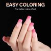 AILLSA Short Square Nail Tips - 504pcs Clear Soft Nail Tips Full Cover Gel Nails Tips Pre-shaped Acrylic for Extensions Easy for Home DIY Nail Salon 12 Sizes
