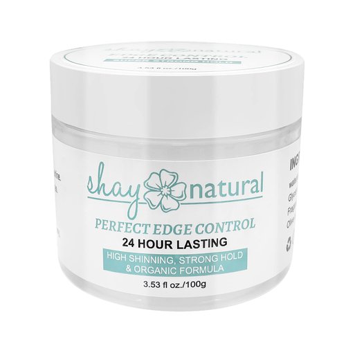 Shay Natural Perfect Edge Control, 24 Hour Hold, Strengthens Hair-Line, Water-Based Hair Gel 3.53fl oz