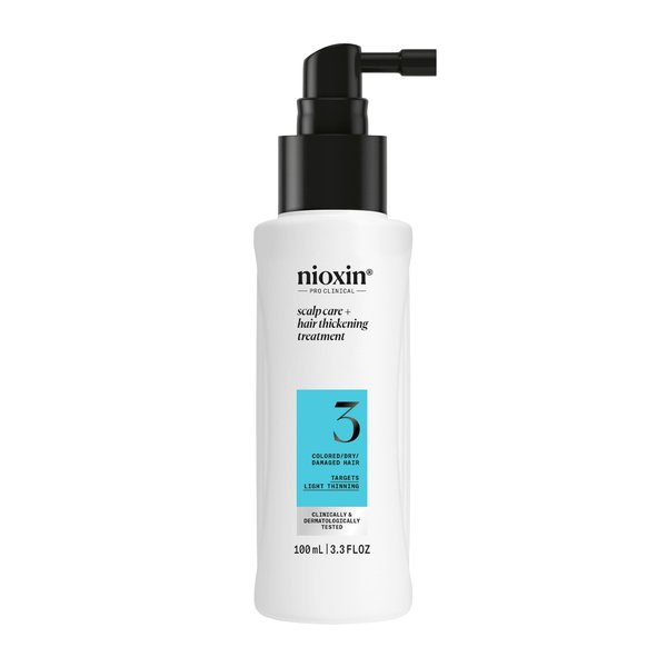 Nioxin System 3 Scalp + Hair Thickening Treatment- Serum for Damaged Hair with Light Thinning, 3.4 oz (Packaging May Vary)