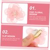 Beatifufu 7pcs Cherry Blossom Hairpin Flower Hairpins Flower Hair Barrettes Floral Duckbill Hairpins Hair Jewels for Women Hair Clips for Girls Flower Girl Hair Accessory Pink