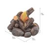 SAFIGLE Miniature Campfire Dollhouse Fire Pit Mini Fireplace Fake Fire Pretend Play Tiny Bonfire Model Toy Micro Landscape Decorations