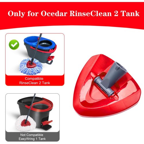 Spin Mop Base Compatible with O-Cedar RinseClean 2 Tank,Spin Mop Replacement Head Cover for Ocedar Mop Attachment Parts, Easy to Replace