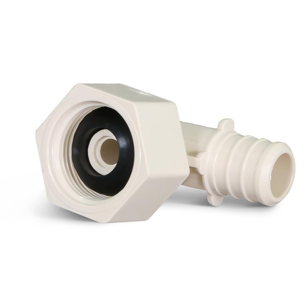 Supply Giant QQTM1212 Plastic PEX Poly Alloy 90 Degree Swivel Elbow Pex x FPT Barb Pipe Fitting 1/2 x 1/2 Inch