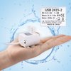 Driew 3W DC 3.5-8V USB Water Pump with Power Cord, Solar Mini Submersible,Brushless,Waterproof (USB Water Pump White)