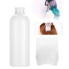 Root Comb Applicator Bottle, 160ml Hair Dye Bottle with Graduated Scale, Profssional Brush Applicator Comb Hairdressing Coloring Styling Tool (White)