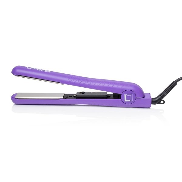 Color Pop 100% CHROME 1.25" Professional Flat Iron Stylist FAR Infrared Technology Straightener (Purple)