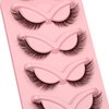 False Eyelashes Cat Eye Lashes Natural Look Fluffy Faux Mink Lashes Wispy Lashes Fox Eye Volume Short Fake Eye Lash Pack Bratz Doll Lashes By Milllruez