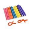 30 Pieces Flexi Curling Rods No Heat Hair Curlers 9.45 Inch Hair Curlers for Short, Medium and Long Hair (5 Colors)