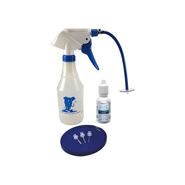 Elephant Ear Washer with WaxRx Ear Wax Removal Aid Drops