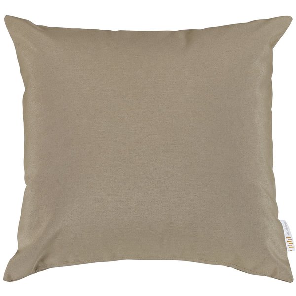 Modway Convene Outdoor Patio All-Weather Pillow in Mocha - Set of 2