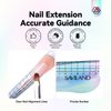 Saviland Long Length Nail Forms: 100Pcs Professional Poly Gel Nail Forms Sturdy Nail Extension Forms Paper Nail Forms Self-adhesive Nail Model Stencils for Acrylic Nails Builder Nail Gel Nail art