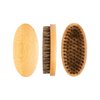 Natural Soft Bristle Hair Brush - Medium/Stiff Bristle Brush 360 Palm Sized Wave Brush
