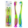 ALL PURE 6 Pack Kids Toothbrush Suction Cup Stand Soft Bristles Toddler Clean Oral Care