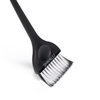 Hair Colouring Tool Set - Wide Hair Colouring Brush with Soft bristles and Double Row Design. Mini Hair Colour Cream Stirrer, Pointed Tail Comb. (Black, Black + White Bristles Set B)…