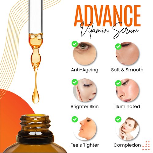 30% Vitamin C Serum (2 Fl Oz) Pure Organic Anti- Wrinkle + Hyaluronic Acid + Retinol + Vitamin E + Vitamin B, Facial Serum For Anti-aging, Wrinkles, And Fine Lines.