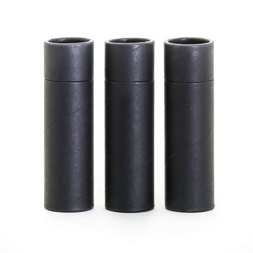 2 OZ Black Kraft Paperboard Lip Balm/Deodorant/Cosmetic/Lotion Tubes (100)