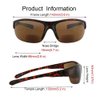 Hyyiyun 3 Pairs Bifocal Sunglasses for Men and Women, Half Rim Outdoor UV Protection Reader Glasses