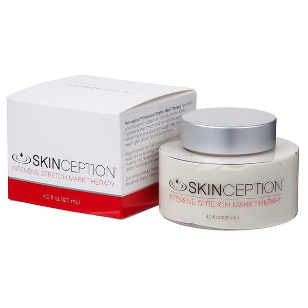 Skinception Intensive Stretch Mark Cream Pregnancy, Weight Gain, Surgery Therapy 4 Fluid Ounce Pack 2