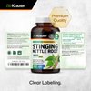 Stinging Nettle Capsules - Natural Urinary Tract & Overall Health Support - Organic Nettle Root Powder (Urtica Dioica) 1800 mg - 250 Vegan Pills - Non GMO
