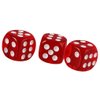 Yiotfandoll 10PCS Polyhedral Dice D6 Dice 16mm Acrylic Dice Game Dice for RPG MTG DND Dice Table Games (Transparent Red)