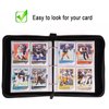 Card Binder Compatible with Football Card, Trading Card, MTG and Other TCG, Fits 400 Cards with 50 Removable Pages, Card Holder Collector for Standard Size Card