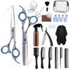 Hair Cutting Scissors Kit,27PCS Professional Stainless-Steel Sharp Barber Professional Hairdressing Shears Set with 6.5 Inch Cutting Scissors,Thinning Shears for Man Woman Adults Kids Home Salon