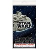 Star Wars Classic Birthday Party Supplies Bundle Pack includes 16 Paper Plates, 1 Plastic Table Cover, 1 Dinosaur Sticker Sheet (Bundle for 16)