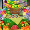 Plants Game Theme Birthday Party Decoration Set with Zombies Birthday Banners, Cake-Cupcake Topper , Balloons for Kids Boys Game Players PVZ Party Decor, 32PCS In Al