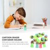 Kisangel 12pcs Eraser Gumball Machines Eraser Bubble Gum Machine Gum Candy Dispenser Gumball Machine for Student Mini Gumball Machine
