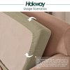 Hokway Stretch Couch Cushion Slipcovers Reversible Cushion Replacement Slipcovers Sofa Cushion Covers(Sand,3)