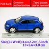 Volkswagen Toy Car T-ROC Diecast Model Car 1/36 Scale Metal Pull Back Vehicle, Doors Open, Zinc Alloy Casting, Boys Toys Kids Birthday Gifts Mens Collection, Blue Car