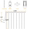 YEOLEH String Lights Curtain,USB Powered Fairy Lights for Bedroom Wall Party,8 Modes & IP64 Waterproof Ideal for Outdoor Wedding Decor (White,7.9Ft x 5.9Ft)