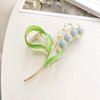Orchid Hair Clamps, Lily of The Valley Flower Hair Clips,Flower Metal Hairpin, Lily Flower Jaw Clamp Hair Styling Hair Accessories for Thick Thin Hair, Women Beauty and Personal Care