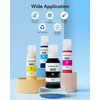 CEEBOO Refill Ink Bottle Replacement for Epson 502, 2 Black,Cyan,Magenta,Yellow, 5 Bottles