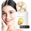 Premium 24K Gold Sheet Mask for Men & Women - Moisturizing Collagen Face Mask Set & Hydrating Face Masks Skin Care - Korean Beauty Skin Care Face Mask - Gold Collagen Facial Mask Sheet 1 pack (5)