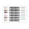 Susan Posnick Cosmetics Eyeliner with Dual Colors and Eyeshadow (Jet/Moonstone)– Dual-Ended Angled Pencil & Blendable Self-Dispensing Eye Shadow in Slender Container