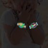 Cartoon Watch Luminous Temporary Tattoos For Kids, Mixed Styles Glow In The Dark Tattoos,Glow Tattoo Stickers for Boys and Girls,car Dinosaur Space robot Fake Tattoos Party Favor Supplies for Children